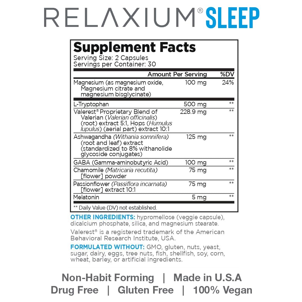 Relaxium® | Drug Free Sleep Supplement
